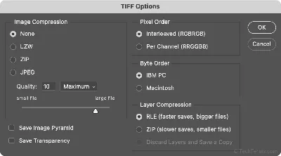 A Quick Look at TIFF Compression Options - Jason P. Odell Photography