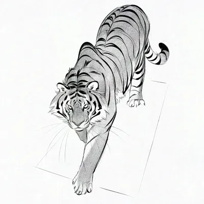 Картинки по запросу уссурийский тигр рисунок | Сибирский тигр, Картина с  тигром, Кошачьи