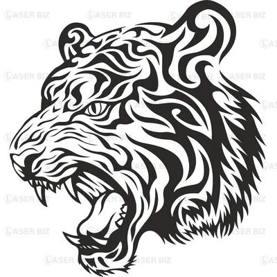 Рисунок карандашом, белый тигр, …» — создано в Шедевруме