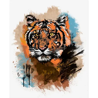 Тигр. Рисунок карандашом Стоковая иллюстрация ©VolodymyrBur #161151544