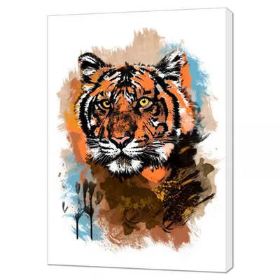 Купить фреску «Тигр рисунок» | PINEGIN