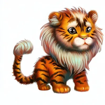 Тигр,тигрёнок, тигрёнок мультяшный в интернет-магазине Ярмарка Мастеров по  цене 1050 ₽ – POG3YRU | Ткани, Москва - доставка по России