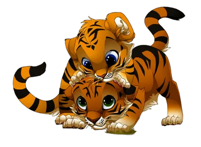 Мультяшный рисованный тигр - 62 фото