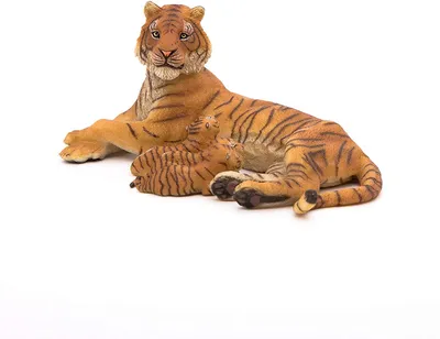 Онлайн пазл «Тигрица с тигрятами»