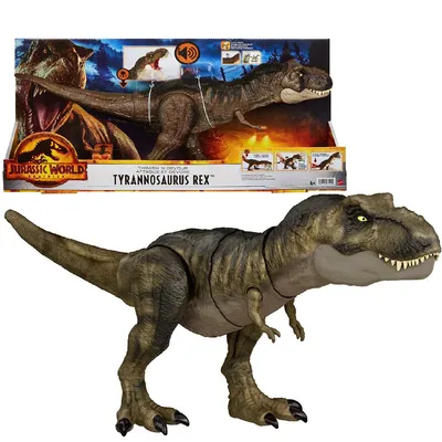 Динозавр Tyrannosaurus Rex Jurassic World со звуком Тиранозавр Рекс 53 см  HDY56 | купить