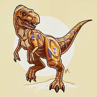 Тирекс лыжный персонаж. Динозавр в очках и шарф на лыжах. Забавный зимний  динозавр . Векторное изображение ©handdraw 327293978
