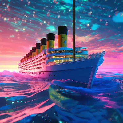 Корабль Титаник такой же который …» — создано в Шедевруме
