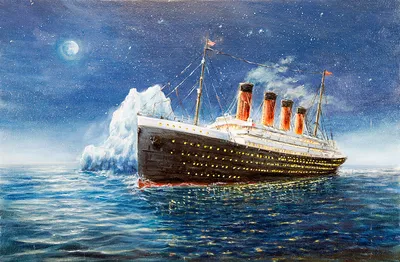 Купить картину маслом Корабль Титаник от 5710 руб. в галерее DasArt