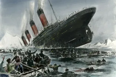 Крушение лайнера \"Титаника\" в 1912 году