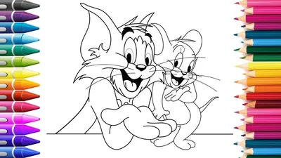Как нарисовать Том и Джерри карандашом поэтапно? | SkyDrawLand | Дзен
