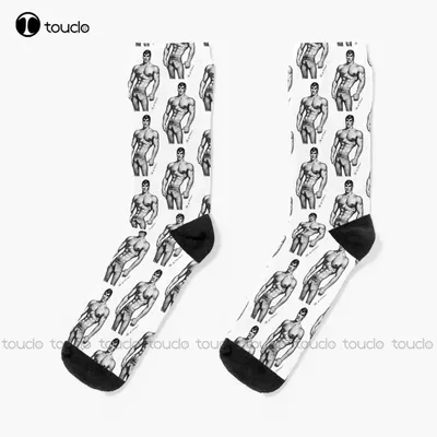 Tom Finland Socks | Hiking Socks - White Socks Unisex 360° Print Cotton  Women Baby - Aliexpress