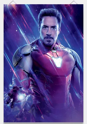 ᐉ Постер Let's Play Мстители Avengers Война бесконечности Тони Старк  Железный человек Iron Man Супергерои MARVEL 3 90х61 см