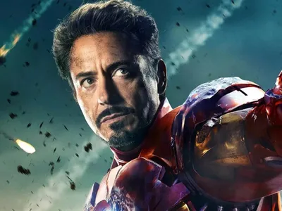 ᐉ Постер Let's Play Мстители Avengers Тони Старк Железный человек Iron Man  и Пеппер Поттс Супергерои MARVEL 90х61 см