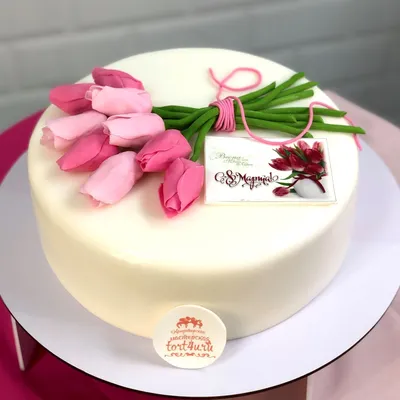 Торт на 8 марта | Многочисленные торты, Сладкие пироги, Советы по украшению  торта