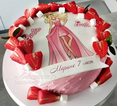 Барби торт, Barbie cake🎀🍰 | Торт, Тематические торты, Торт для мамы