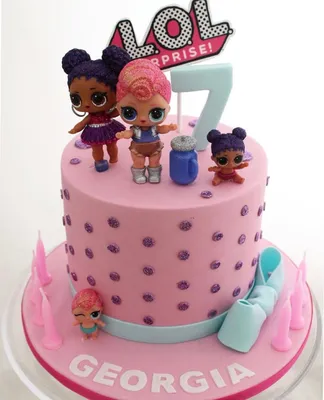 Торт Кукла ЛОЛ | Украшения для торта на день рождения, Детские  рождественские открытки, Торт с пони