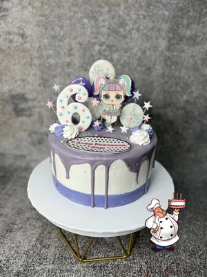 Детский торт (ДТ11) \"Фото торт куклы ЛОЛ\" *1200 руб/кг | Детский торт для  девочки