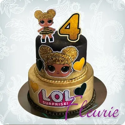 Яркий торт для девочки с куклами L.O.L. | Торты - дизайны и помощь в  макетах | Дзен