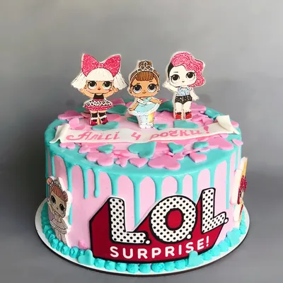 Сахарная картинка на торт девочке ЛОЛ Куклы LOL PrinTort 33878075 купить за  280 ₽ в интернет-магазине Wildberries