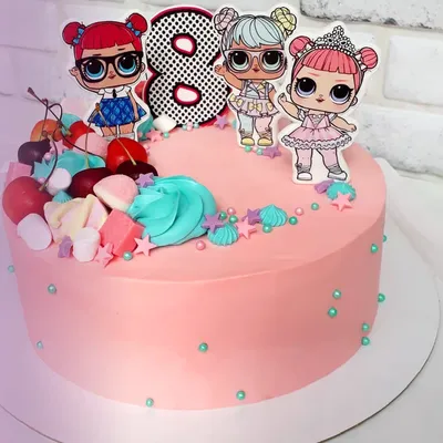 Cake lol Торт с куколками Лол 😊 Хорошо, что наконец-то не розовый 😁 И  заказ был сформулирован ка | Торт на день рождения, Торт, Тематический торт
