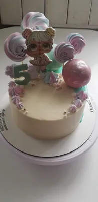 Вафельная картинка для торта ЛОЛ на 5 лет. Украшение для торта в подарок  девочке, дочке на День Рождения. Съедобная картинка, декор для выпечки. -  купить с доставкой по выгодным ценам в интернет-магазине