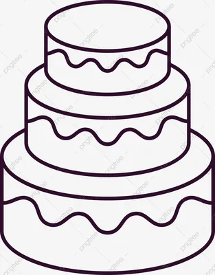 Ручной Нарисованный Торт — стоковая векторная графика и другие изображения  на тему Кусок торта - Кусок торта, Рисунок - произведение искусства, Белый  - iStock