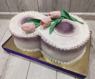 Торт на 8 марта №162 | Заказать торт недорого в кондитерской Wow-tort