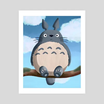 Плакат \"Мой сосед Тоторо, Хаяо Миядзаки, Totoro (1988)\", 34×60см  (ID#874130499), цена: 190 ₴, купить на Prom.ua