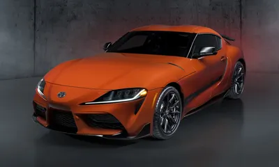 Toyota Supra оранжевый цвет, …» — создано в Шедевруме