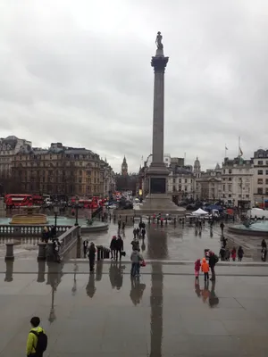 Trafalgar Square Is A Public Space And Tourist Attraction In Central  London. Фотография, картинки, изображения и сток-фотография без роялти.  Image 64794752