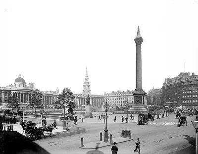 The Iconic Trafalgar Square In London, UK. Фотография, картинки, изображения  и сток-фотография без роялти. Image 179671295