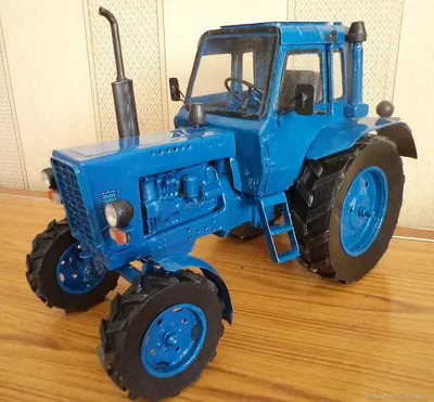 Игрушка синий трактор с прицепом 68 см - Полесье игрушки