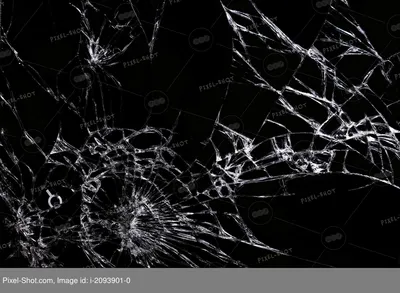 Трещины на стекле на черном фоне :: Стоковая фотография :: Pixel-Shot Studio