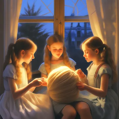 Рисунок на тему три девицы под окном пряли поздно вечерком (50 фото) »  рисунки для срисовки на Газ-квас.ком