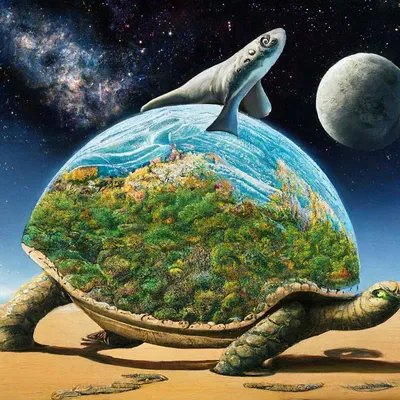 Земля на черепахе - красивые фото