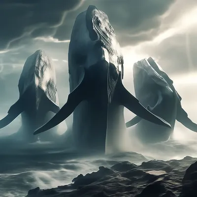 Три кита держат землю 3д» — создано в Шедевруме