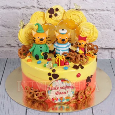 Торт «На день рождения ребенка» категории торты «Три кота»