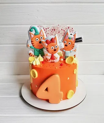 Торт Три кота ! Торты и капкейки 🧁🍰🎂 КИЕВ on Instagram: “Ну какой же он  милый, яркий и нежный, в то же время… | Торт, Капкейки, Торт ко дню  рождения девочки