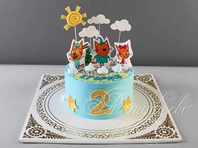 IK Sweet Tooth - Добрый день! На фото торт для девочки с пряниками любимых  героев « Три кота»,леденцами,меренгой. Всем тепла!☀️🎈 | Facebook