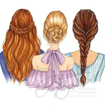 Три подруги с разным цветом волос …» — создано в Шедевруме