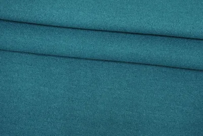 Трикотаж дабл двусторонный шерстяной Сине-бирюзовый NST H49/ __ 11092330 -  купить в интернет-магазине тканей в Москве