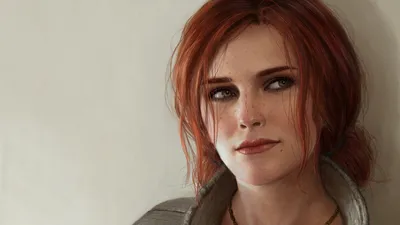 Фотографии The Witcher 3: Wild Hunt Рыжая triss merigold 2560x1440