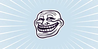 Crazy Troll Face Social Media\" Sticker for Sale by Steelpaulo | Redbubble