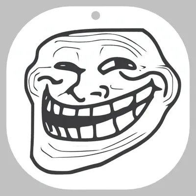 Troll Face (Reverse Print) by Art3Design | Download free STL model |  Printables.com
