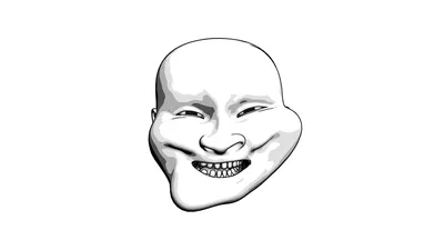 Trollface White 3D Model $24 - .3ds .blend .c4d .fbx .max .ma .lxo .obj -  Free3D