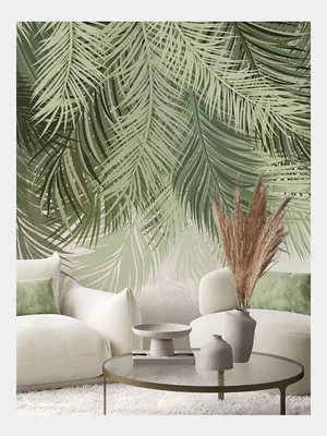 Фото обои в стиле модерн 254 x 184 см Цветы - Зеленые тропические листья на  бетоне (13783P4)+клей (ID#1400017285), цена: 850 ₴, купить на Prom.ua