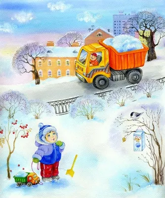 Картинки труд человека зимой (48 фото) » Картинки, раскраски и трафареты  для всех - Klev.CLUB