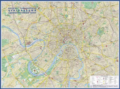 Настенные карты. Атласы. Москва - Карты округов Москвы