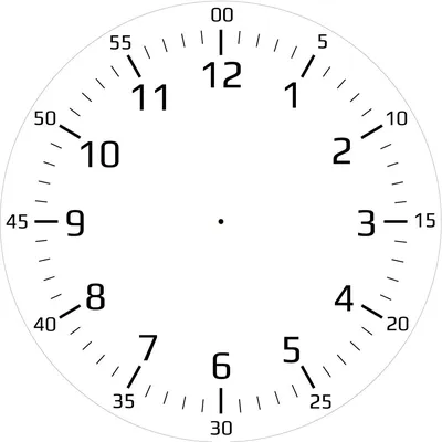 Шаблон часового циферблата иллюстрация вектора. иллюстрации насчитывающей  символ - 42235283