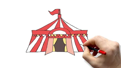 Цирк вектора черно-белый установленный с клоуном, большой верхней частью и  животными цирка Иллюстрация вектора - иллюстрации насчитывающей масленица,  празднество: 102768973